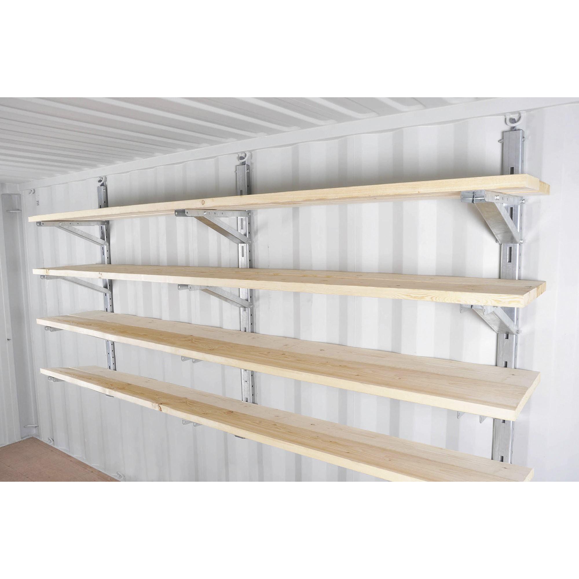 Western Steel & Tube Container Shelving Kit, 4 Level, Model# 1411
